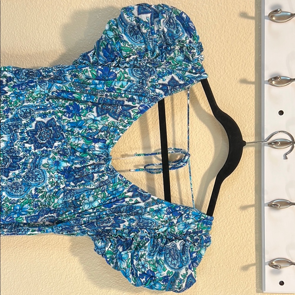 House of Harlow 1960 Blue and Green Maxi Dress - Picture 6 of 6